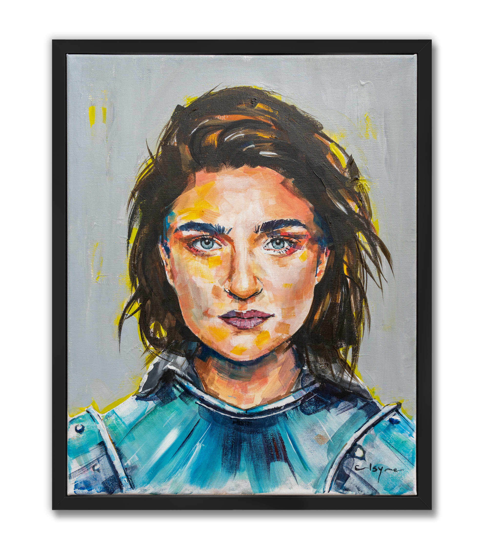 Joan of Arc Acrylic Painting